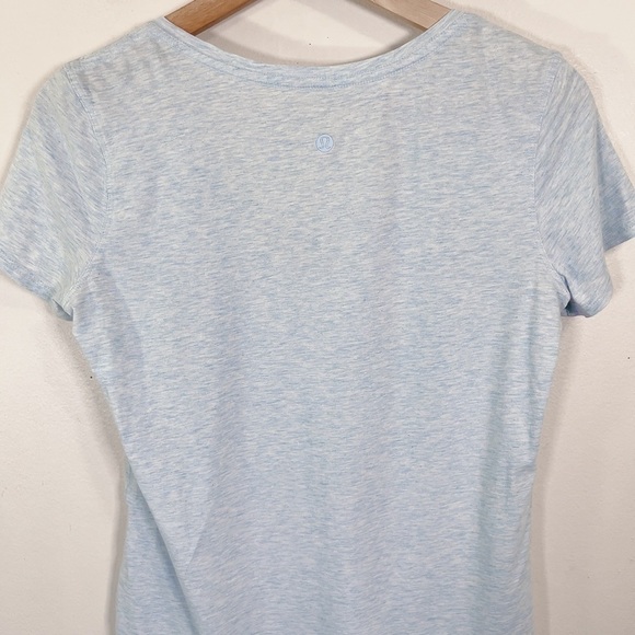 Lululemon Love Tee Short Sleeve Heathered Blue Linen - Picture 10 of 13